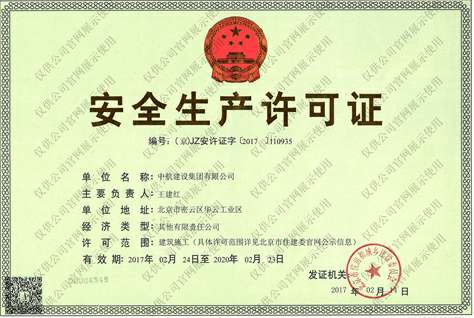大发在线登录官网-大发(中国)安全生产许可证